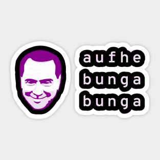 Classic Bunga Logo (Pink Lettering) Sticker